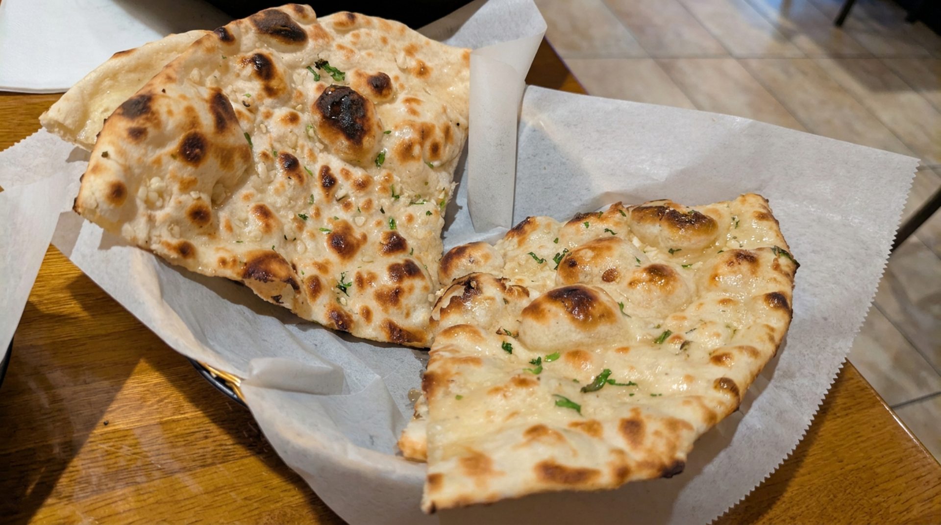 A wide selection of clay oven breads