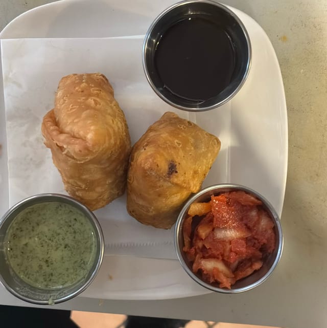 Vegetarian Samosa.